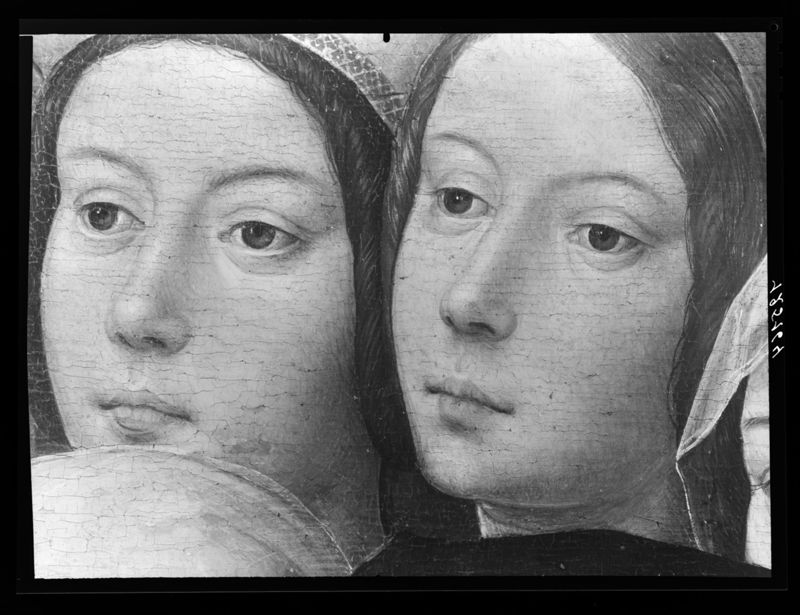 La Vierge et l'Enfant entre saint Jacques et saint Dominique présentant les donateurs et leur famille
La Vierge de Jacques Floreins