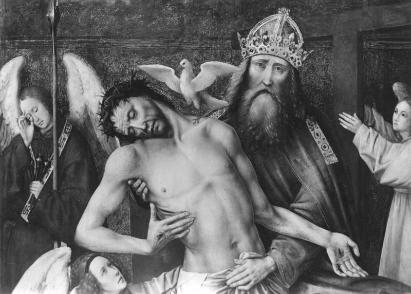 Retable de la Trinité (Trône de Grâce et les trois Marie en pleurs)