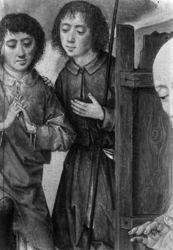 Saint Joseph et deux bergers (Fragment d'une Nativité)