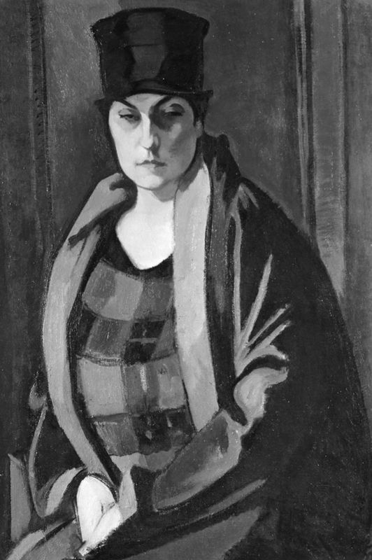 La dame au chapeau noir