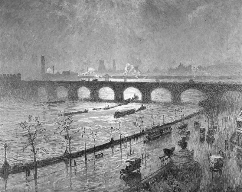 Waterloo Bridge, soleil et pluie. Mars