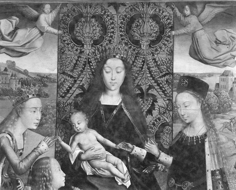 Vierge et Enfant parmi les Saintes