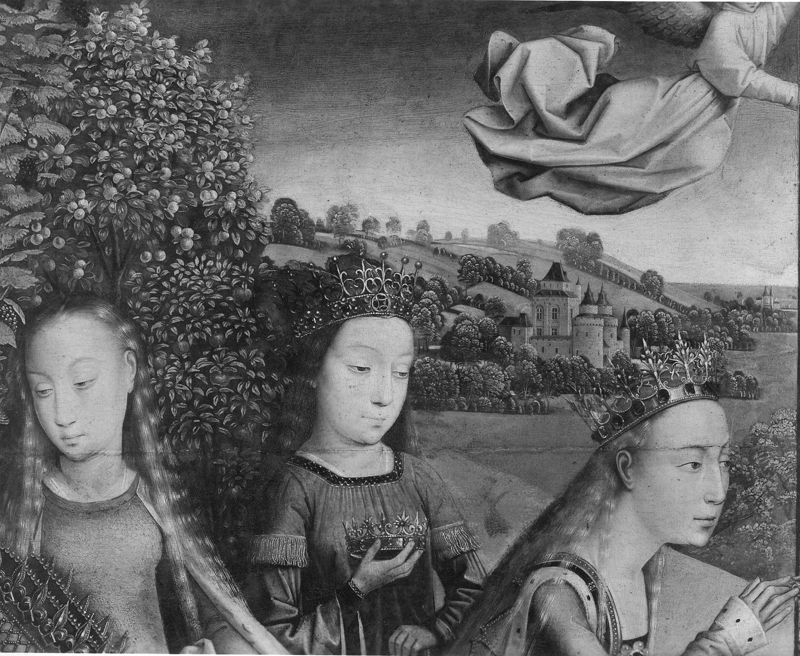 Vierge et Enfant parmi les Saintes