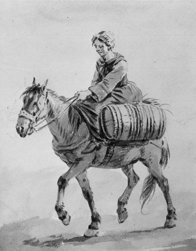 Boerin te paard