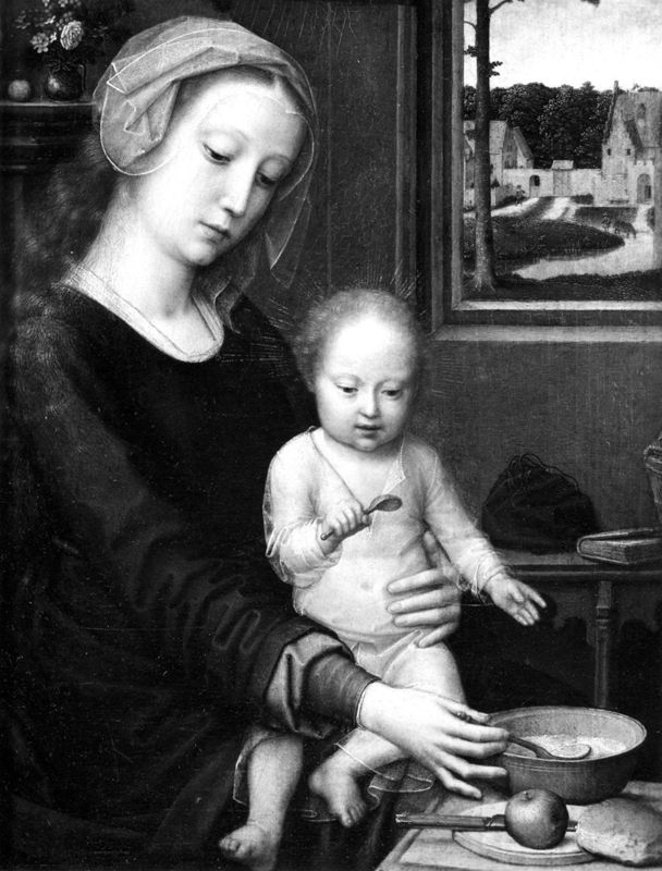 Vierge à l'Enfant à la soupe au lait