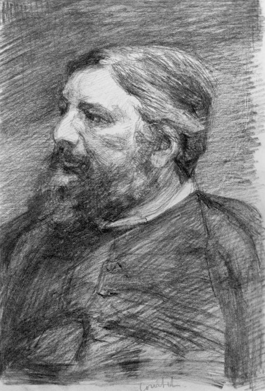 Portret van Courbet Gustave