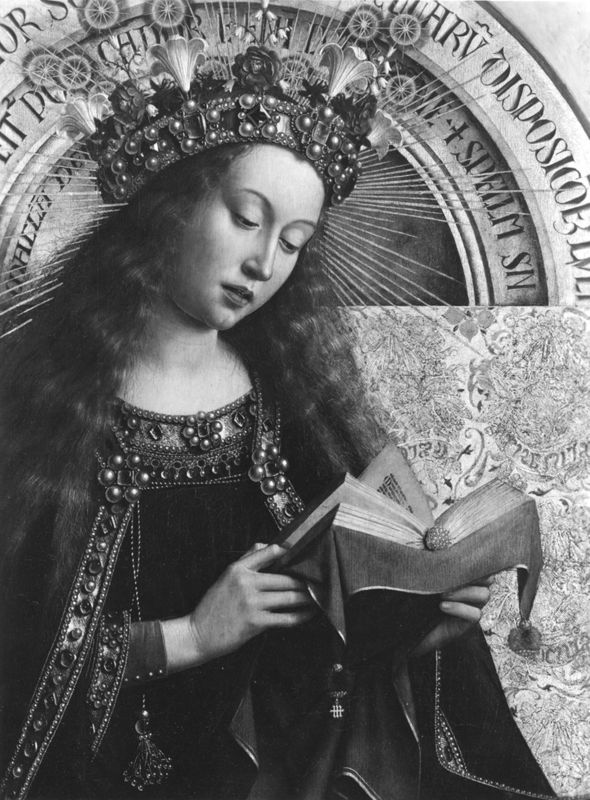Lam Gods: Tronende O.-L.-Vrouw