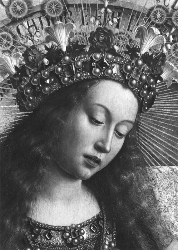 Lam Gods: Tronende O.-L.-Vrouw
