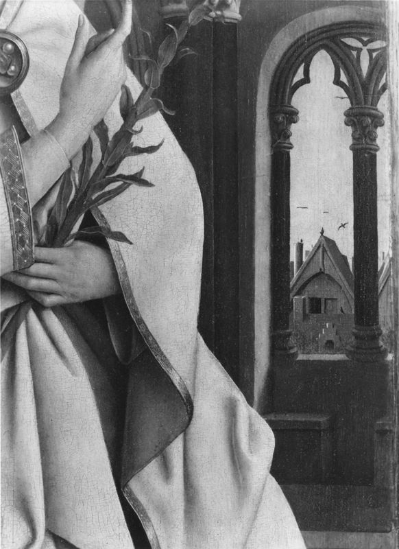 Lam Gods: Engel van de Boodschap en de profeet Zacharias