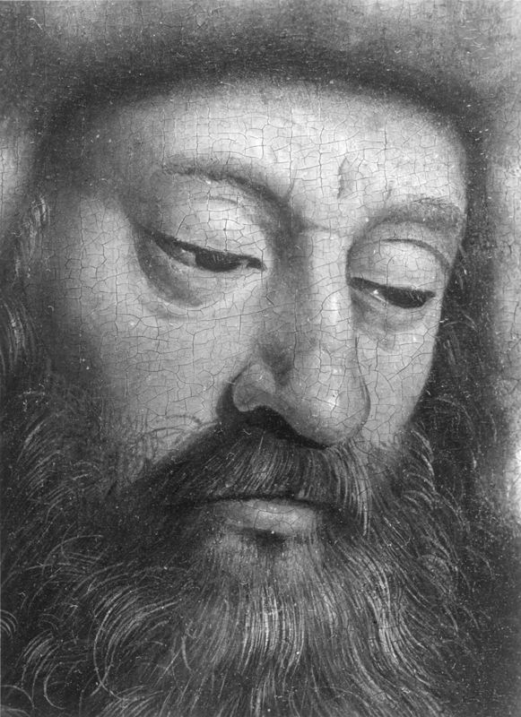 Lam Gods: Engel van de Boodschap en de profeet Zacharias