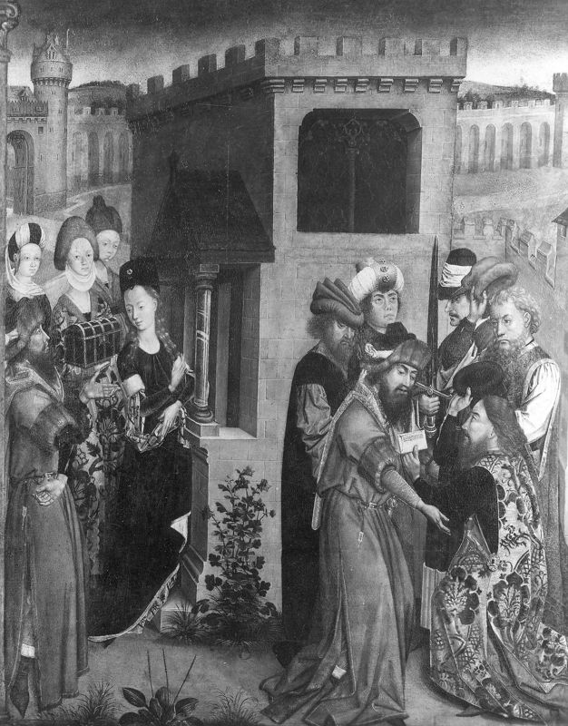 Scènes uit de legende van de Heilige Barbara