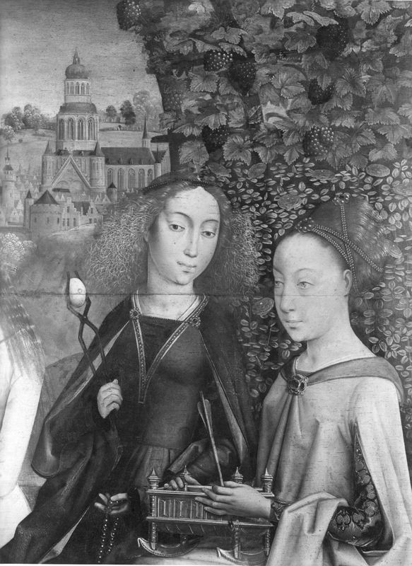 Vierge et Enfant parmi les Saintes