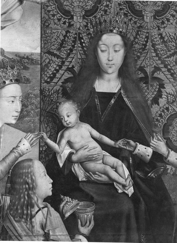 Vierge et Enfant parmi les Saintes