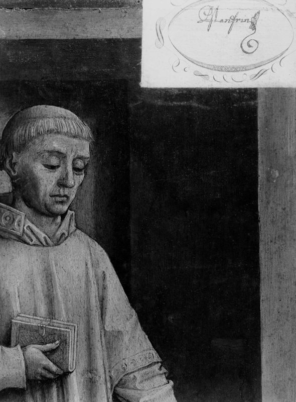 Portret van Jean de Froimont / Heilige Laurentius