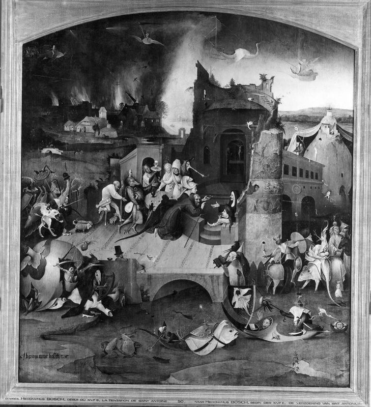 Triptiek met de Bekoring van de Heilige Antonius