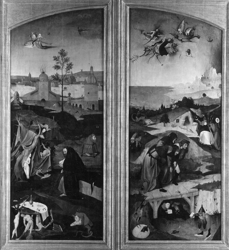 Triptiek met de Bekoring van de Heilige Antonius