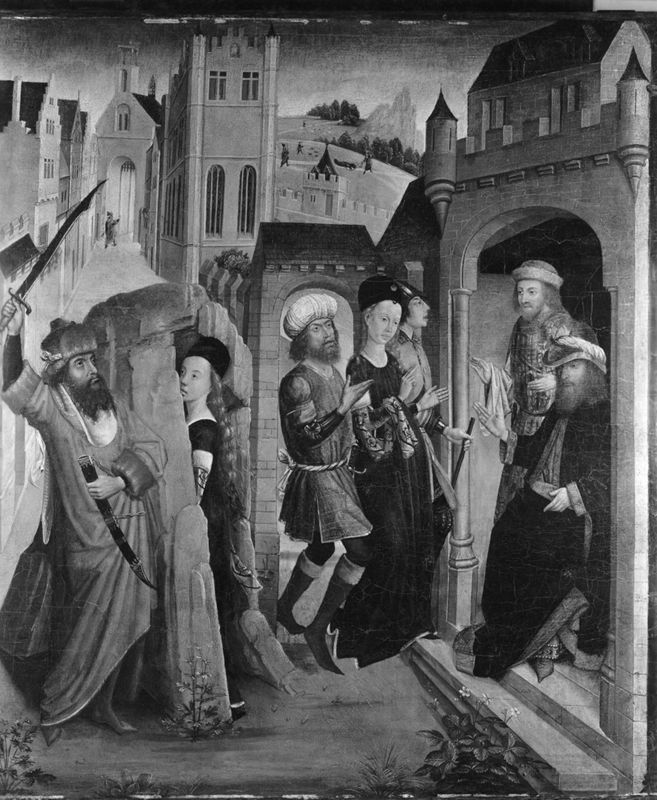 Scènes uit de legende van de Heilige Barbara