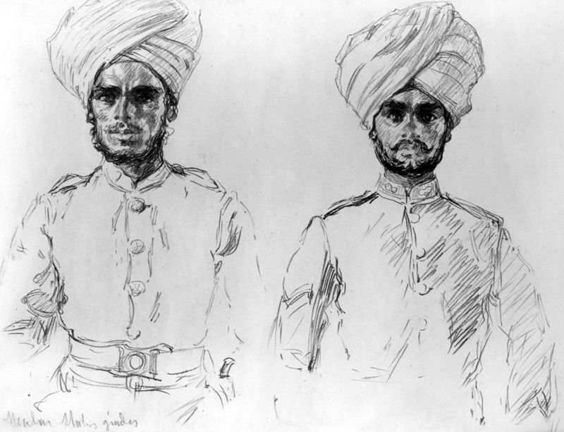 Deux types de soldats des colonies anglaises. Jubilé de la reine Victoria (5)
