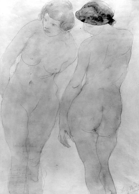 Deux nus debout