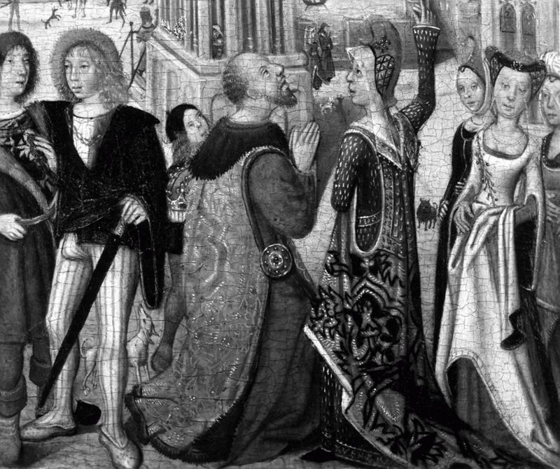 Keizer Augustus en de Tiburtijnse Sibille
Keerzijde: Doodshoofd in een muurnis