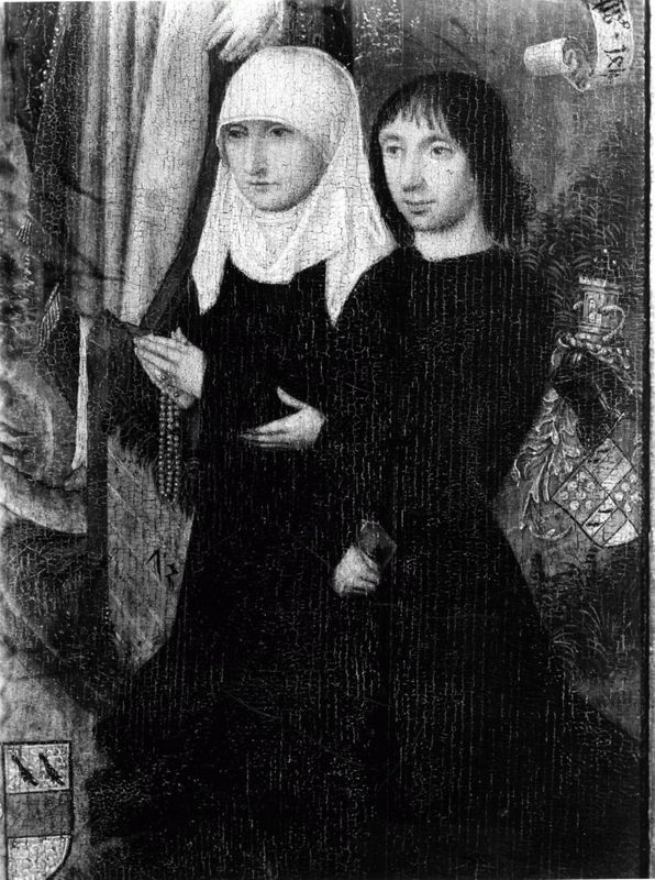 Deux donateurs présentés par saint Quirin et saint Amand