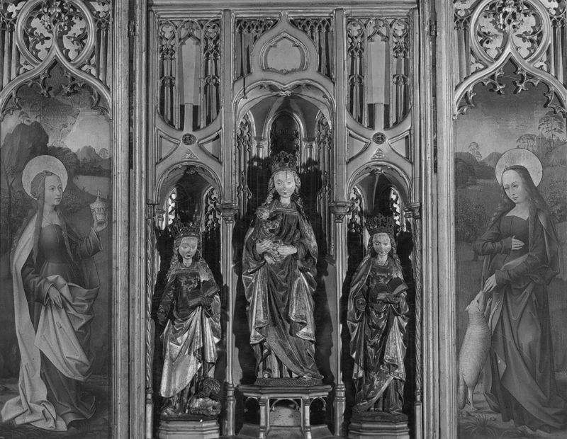 Klein Maria-retabel met heiligen