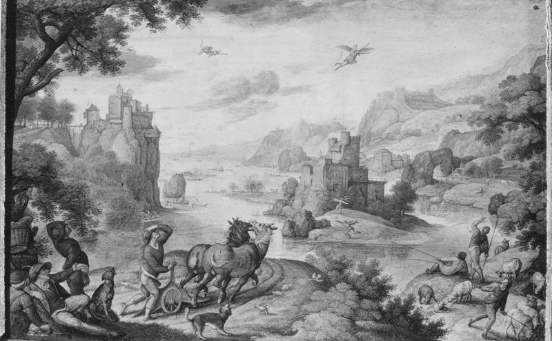 Landschap met de val van Ikaros