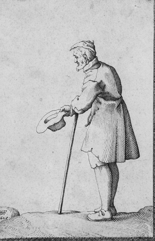 Oude bedelaar