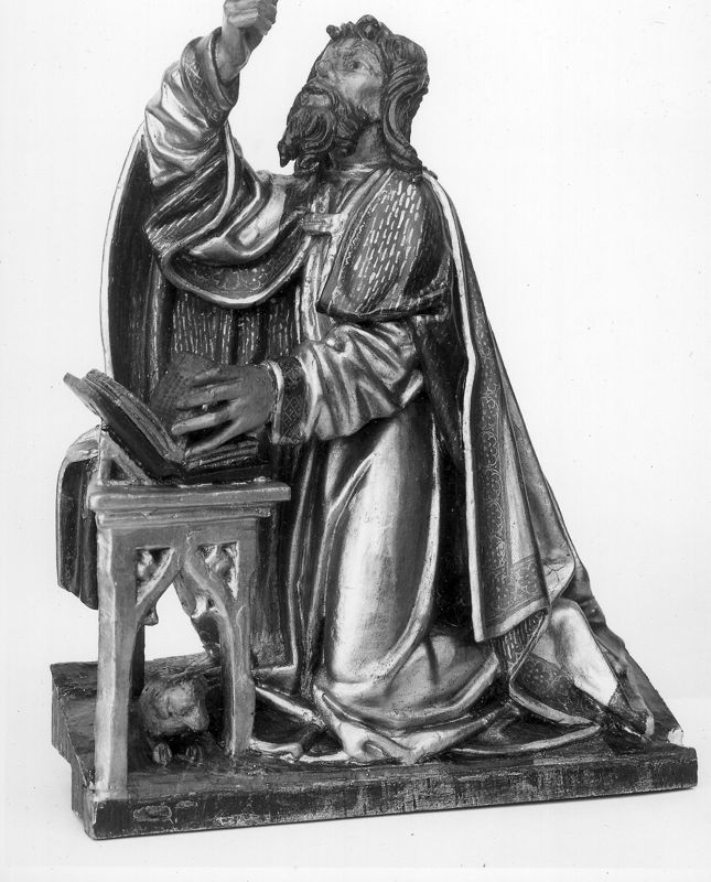 Mariaretabel met op zijluiken leven van H. Laurentius
