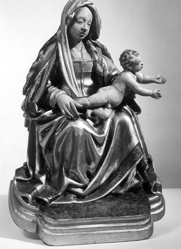 Mariaretabel met op zijluiken leven van H. Laurentius