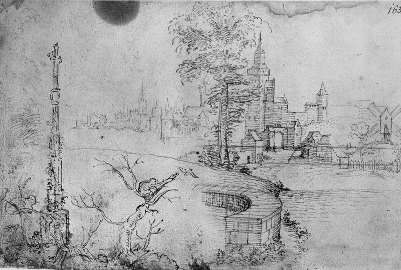 Stad bij een rivier
