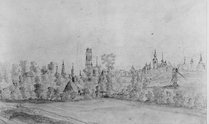 Panoramisch zicht op Mechelen