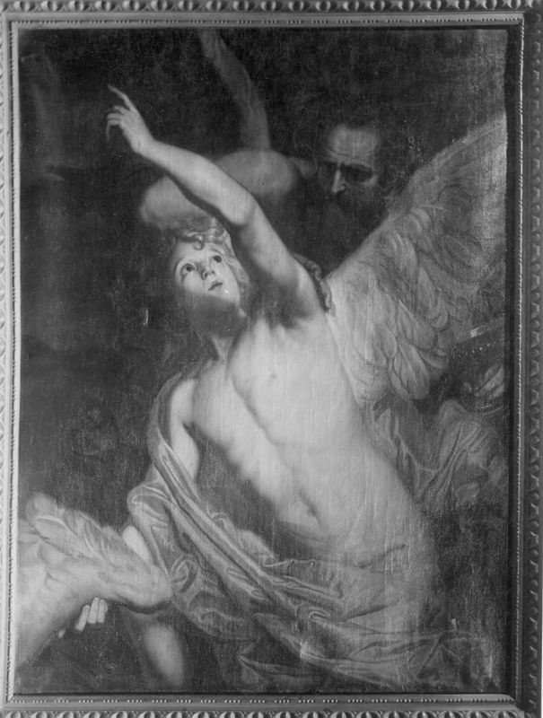 Daedalus bindt Icarus de vleugels aan