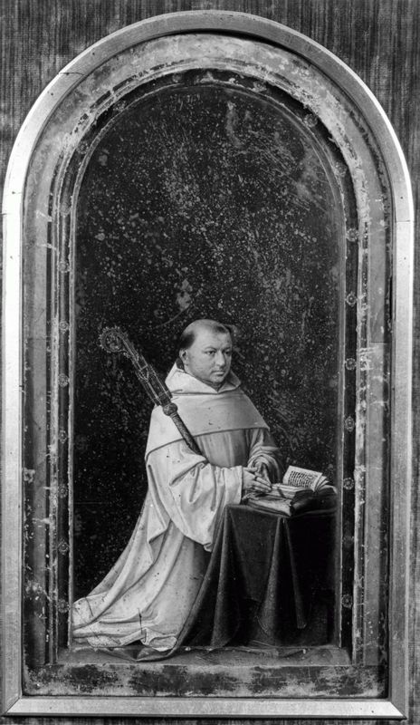Diptiek van abt Christiaan de Hondt
O.-L.-Vrouw met Kind in een kerk en abt Christiaan de Hondt