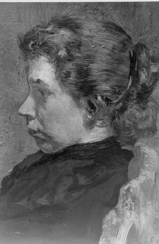 Portret met de groene stoel