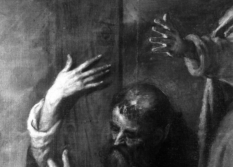 Calvaire avec saint Dominique