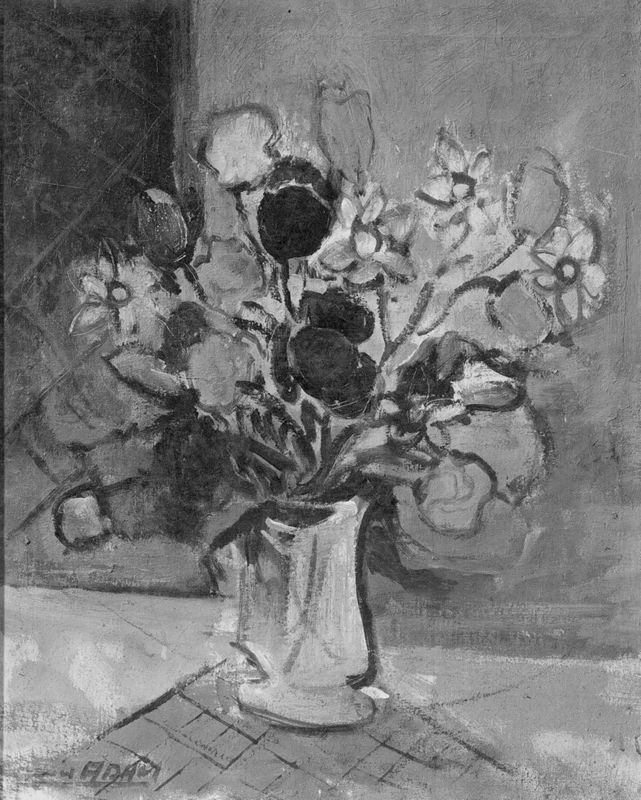 Nature morte : bouquet de fleurs dans un vase