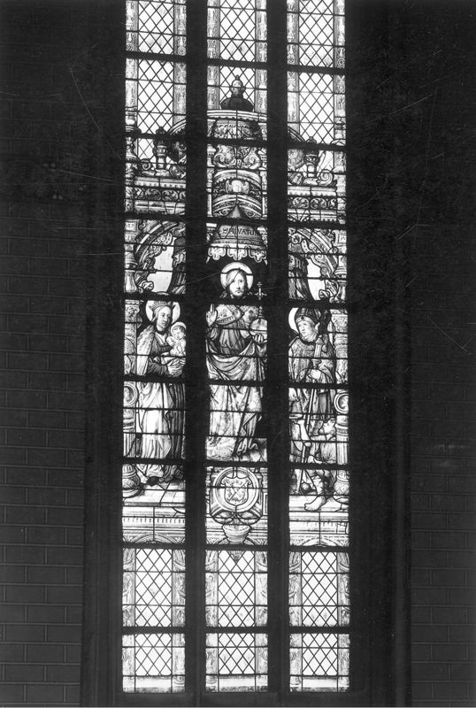 Christ Sauveur tenant le globe et bénissant entre la Vierge à l'Enfant et saint Martin de Tours