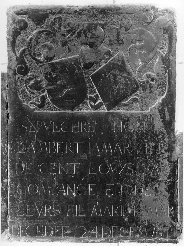 Dalle funéraire de Lambert Jamar