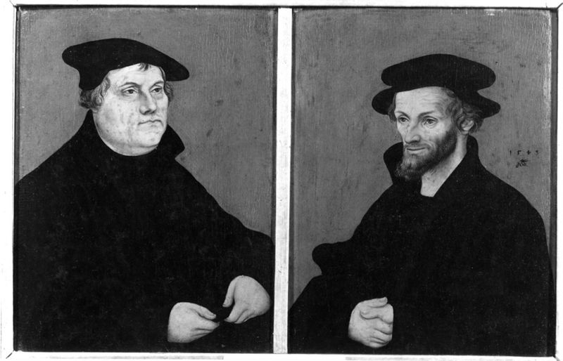 Double portrait de Luther et Mélanchthon