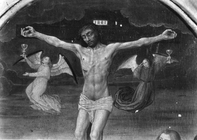 Christus aan het Kruis tussen H. Maagd en H. Johannes