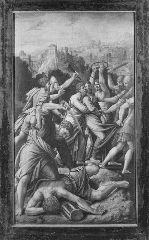 Retable de saint Denis
Baptême du Christ / Arrestation du Christ