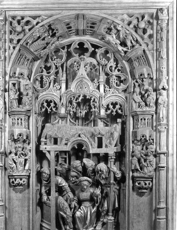 Retable de la Vie de la Vierge : Nativité