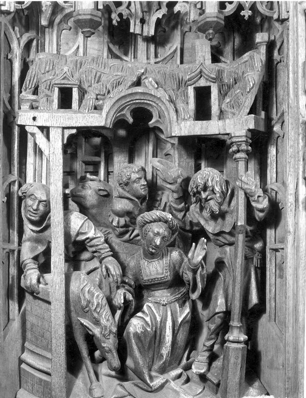 Retable de la Vie de la Vierge : Nativité