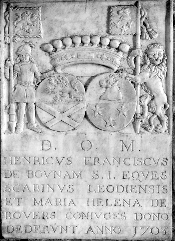 au Nom d'Henri François de Bounam, échevin de Liège