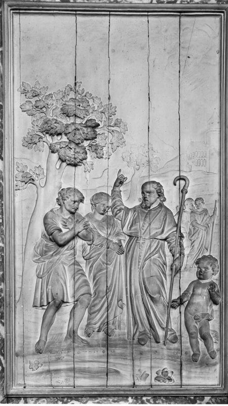 Saint Pholien prêchant