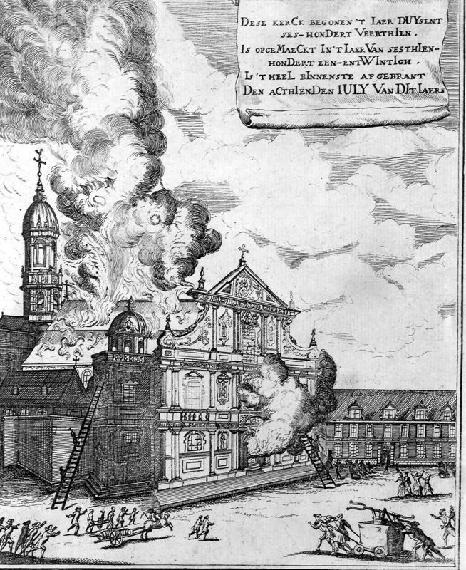 Brand van de Sint-Carolus Borromeuskerk te Antwerpen