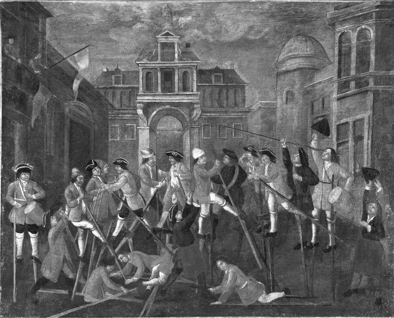 Combat d'échassiers à Namur