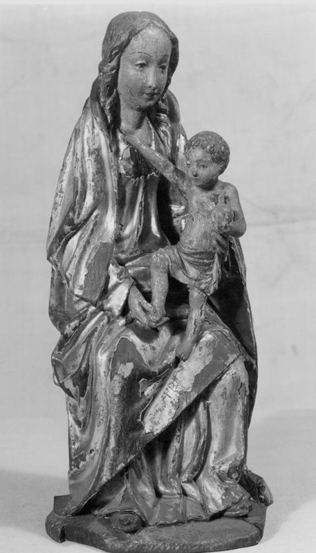 Retable avec la Vierge à l'Enfant au fruit, Trône de Grâce, sainte Catherine