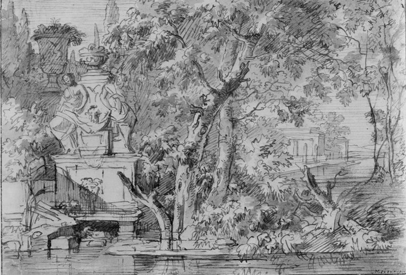 Park met monumentale fontein
